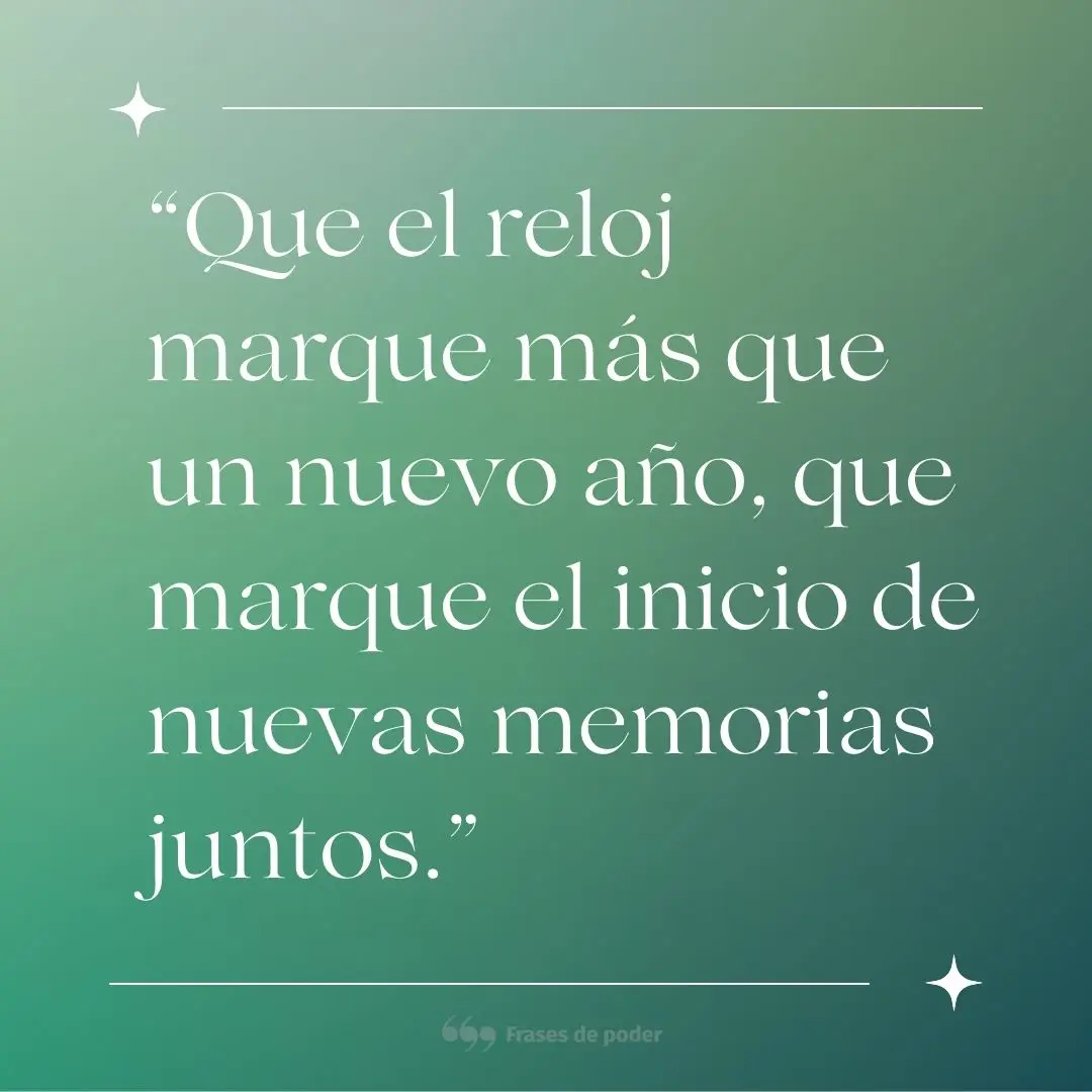 Frases para empezar año